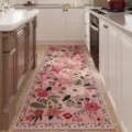 Roze bloem keukenloper tapijt, vintage anti-slip lange mat voor de vloer thuis. - 40*60cm / Persische Stijl 21