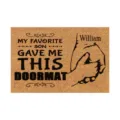 Customized doormat with funny text and hand art, non-slip entry rug for home decor. - 40*60cm / WS