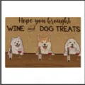 Funny dog and wine doormat non-slip entry rug cute animal welcome mat for home decor - 40*60cm / Dog 1