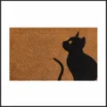 Black cat welcome doormat, cute animal non-slip entrance floor mat for home decor. - 40*60cm / Black Cat