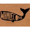 Cute whale doormat for home entrance, non-slip coir floor mat, funny animal home decor. - 40*60cm / Fish 1