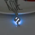 Glow in the dark snake pendant necklace luminous cage jewelry gift for women girls - Snake-Sky Blue Glow