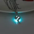 Glow in the dark snake pendant necklace luminous Halloween jewelry gift fashion accessory - Snake-Blue Green Glow
