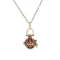 Vintage hollow aromatherapy ball pendant necklace retro bronze chain fashion accessory item. - Hollow Ball Style (NX012)