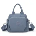 Sac Bandoulière Femme en Nylon Déperlant Multicouche Sac à Main Casual Élégant. - 905 bleu
