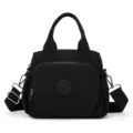 Sac bandoulière femme nylon multicouche décontracté imperméable noir fourre-tout - 905 Noir
