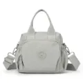 Sac bandoulière femme en nylon décontracté multi-poches cabas gris clair étanche sac main - 905 Gris