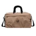 Khaki large capacity travel duffel bag, stylish shoulder crossbody fitness sports bag. - Handheld Shoulder Travel Bag (6039BM) / Khaki