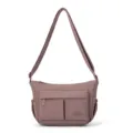 Sac bandoulière léger en nylon pour femme, sac casual multi-compartiments couleur mauve. - Style Bandoulière Décontracté (628HSL) / Rose