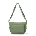 Sac bandoulière décontracté en nylon pour femmes, sac uni multi-compartiments - Style Bandoulière Décontracté (628HSL) / Vert