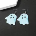 Halloween blaue Geist Ohrringe, süße gruselige Festhübsch Modeschmuck Geschenk für Frauen. - Blauer Geist Stil (NE1003)