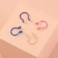 Minimalistische mode septum neusring set kleurrijke lichaam piercing sieraden - Meerkleurig