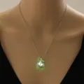 Glow in the dark cat necklace luminous hollow animal pendant jewelry gift for women - Cat-Yellow Green Glow