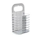 Foldable laundry basket with hanging wall mount, breathable mesh design for home bathroom. - 47*17*28cm / Gray