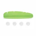 Green leaf kitchen sink splash guard with four suction cups, silicone water barrier tool. - Green