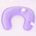 U-shaped rechargeable electric hot water bag for neck and shoulder warm heating therapy. - Purple
