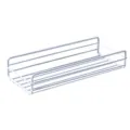 White metal wire storage basket bathroom wall mounted organizer shelf wire rack - 27*5*11.1cm / White