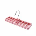 Roze riem organizer hanger voor kast, multifunctionele das opbergrek haak voor kleding. - Roze