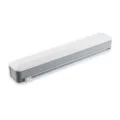 Cling film dispenser with sliding cutter for kitchen, white and grey plastic wrap cutter. - Magnetic Gray-White