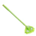 Mini triangular cleaning mop with adjustable telescopic handle for home ceiling wall tile floor - Green