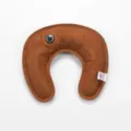 U-shaped hot water bag electric neck warmer brown cozy soft heating pad comfortable - Coffee