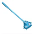Mini telescopic triangle cleaning mop for ceiling wall and tile household floor cleaning. - Blue
