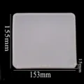 Vue détaillée de la boîte de rangement en plastique transparent avec dimensions précises. - Style Rectangulaire (3)