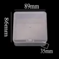 Boîte de rangement en plastique transparent pour bijoux, papeterie et petits accessoires. - Style Rectangulaire (4)