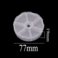 Boîte de rangement ronde en plastique transparent organisateur multi-compartiments pour petits objets - Style Rond 6 Grilles