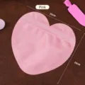 Bolsa rosa con cierre de cremallera en forma de corazón para joyas, variante 15x15cm - 15*15cm / Rosa