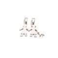 Pendente in acciaio inossidabile due ragazze con cane charm accessorio gioiello - Color Acciaio Personaggi dei Cartoni Animati (Persone con Cane)