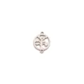 Ciondolo connettore albero della vita in acciaio inossidabile accessorio per gioielli variante - Color Acciaio Albero della Vita (Doppio Foro Tondo Svuotato)