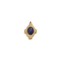 Vintage stainless steel blue stone pendant DIY necklace jewelry accessory gold color - Vintage Stone Pendant / Blue