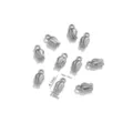 Pendentifs tulipes en acier inoxydable pour fabrication de bijoux DIY, petits breloques. - Forme de bouton de tulipe / Lot de 5 / Acier