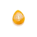 Pendentif larme arbre de vie en acier inoxydable, accessoire bijou DIY artisanal élégant. - Pendentif Arbre de Vie Jaune Type 2
