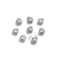 Breloque pomme en acier inoxydable pendentif DIY mini accessoire bijou 7.8x6.2mm gros - Petite Forme de Pomme / Lot de 5 / Acier