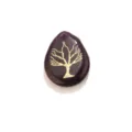 Magnifique pendentif arbre de vie en forme de goutte violette pour creation de bijoux DIY. - Pendentif Arbre de Vie Violet Foncé Type 1