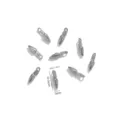 Pendentifs Carotte en Acier Inoxydable Mini Breloques DIY Trou 1.3mm 10.5x3mm - Forme de Carotte / Lot de 5 / Acier