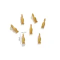 Petits Pendentifs Dorés en Acier Inoxydable en Forme de Poisson pour Bijoux DIY 10mm - Forme de Petit Poisson / Lot de 5 / Or