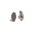 Pendientes de tuerca de lágrima de acero inoxidable para accesorios de joyería DIY. - Estilo Botón Lágrima / Color acero