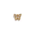 Colgante mariposa oro acero inoxidable accesorio joyería hecho a mano variante modelo - Colgante Mariposa Gota Aceite Blanco / Dorado