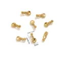 Colgante mini de acero inoxidable dorado accesorios de joyeria collar DIY variante SKU presentacion - Colgantes de discos y cuentas dorados / Paquete de 10