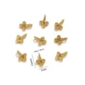 Colgante nudo retro de metal dorado accesorios joyería DIY, diseño clásico encantador. - Colgante dorado con patrón de nube de la suerte / Paquete de 10