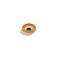 Stainless steel evil eye charm DIY jewelry pendant accessory with colorful enamel finish. - Oval Evil Eye Pendant / Orange