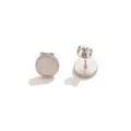 Boucles d'oreilles clous vintage en acier inoxydable pour DIY, base ronde en métal. - Support Boucle d'Oreille Clou Plateau / 6 Pièces/Paquet (Plateau 8mm) / Acier