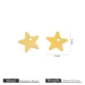 Stainless steel DIY star charms pendant jewelry making accessories small gold metal - Star Flat Disc (JC722G7) / Gold