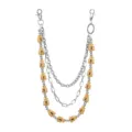 Punk hip hop multi layer metal pants chain dollar money bag waist chain for women fashion - Earthy Yellow