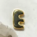 Gold Letter E Charm for DIY Bracelet and Watch Strap, Stylish Retro Initial Accessory - Letter E Charm Only / Gold