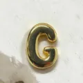 Gold letter C charm pendant accessory for DIY bracelet necklace watchband jewelry making. - Letter G Charm Only / Gold