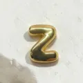 Gold letter Z charm pendant for DIY bracelet and watch strap accessories, retro style jewelry. - Letter Z Charm Only / Gold